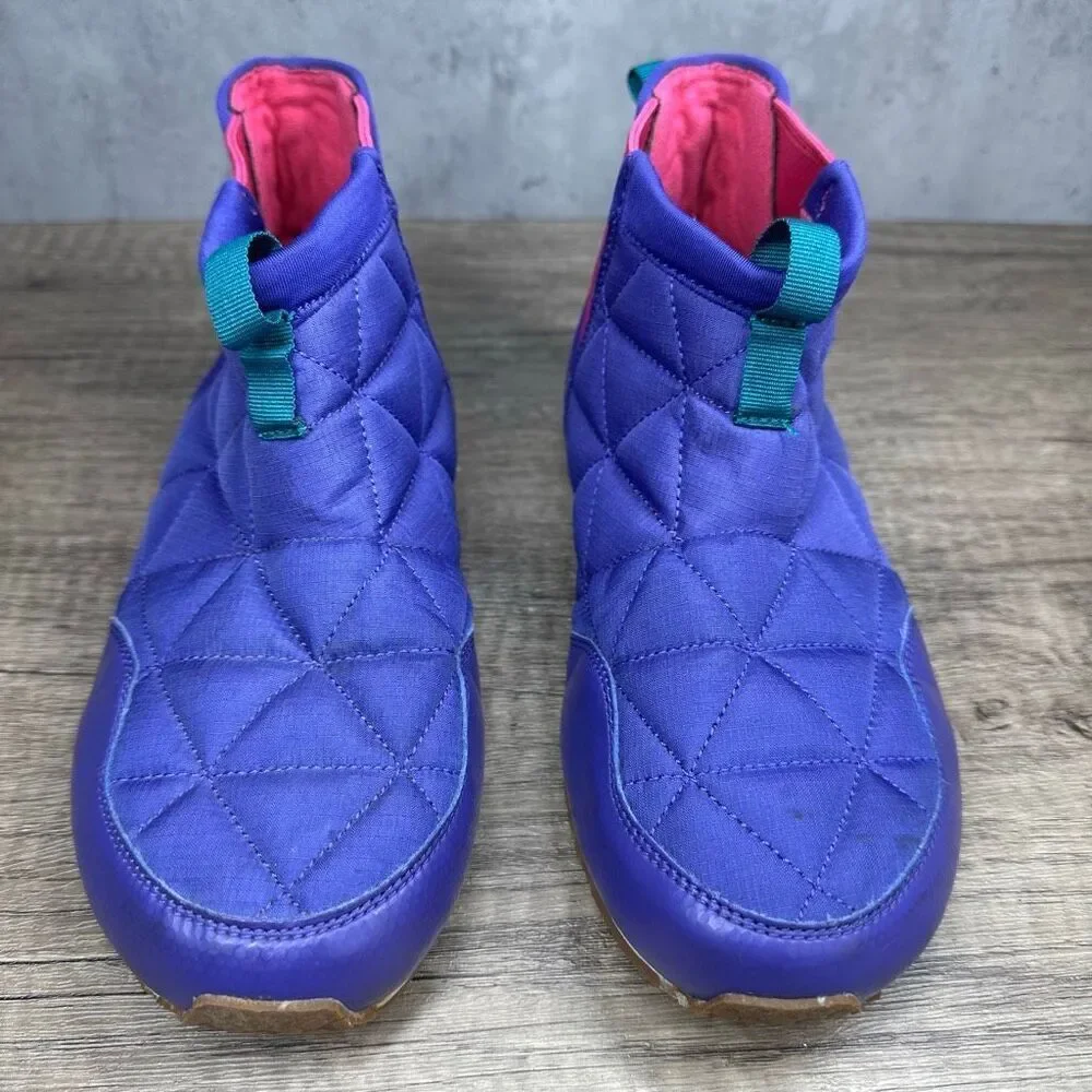 Teva~Girls~”Ember Mid Ultraviolet/Pink Quilted Classic Micro-Fiber Bootie~Size 4